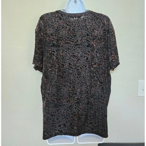 Free People Velvet Teddy Burnout Top Size Medium NWT - Picture 9 of 14